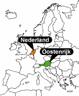 Kaart Oostenrijk Europa